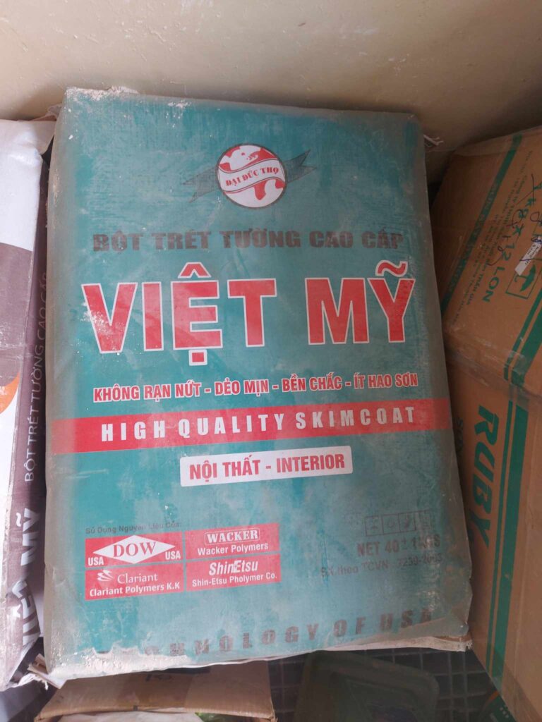 Bột trét tường Việt Mỹ Ưu điểm, nhược điểm và hướng dẫn sử dụng